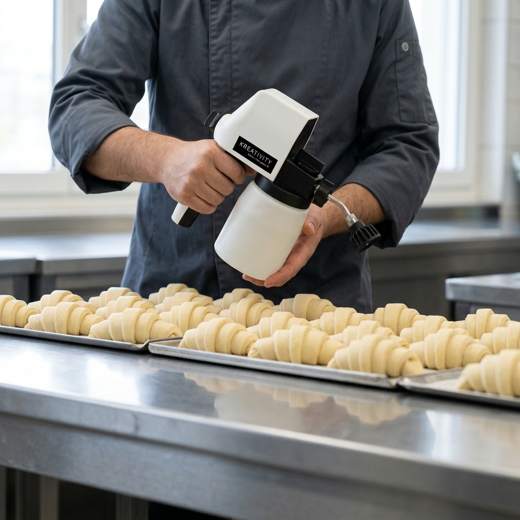 Glazing Croissants